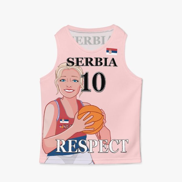 Kids Basketball Jersey GLOBAL FREEDOM UNITED GIRLS SERBIA 10 Discount