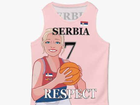 Kids Basketball Jersey GLOBAL FREEDOM UNITED GIRLS SERBIA 7 Cheap