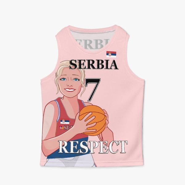 Kids Basketball Jersey GLOBAL FREEDOM UNITED GIRLS SERBIA 7 Cheap