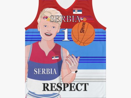 Basketball Jersey GLOBAL FREEDOM UNITED COUPLE EDITION SERBIA MEN V1 1 Hot on Sale