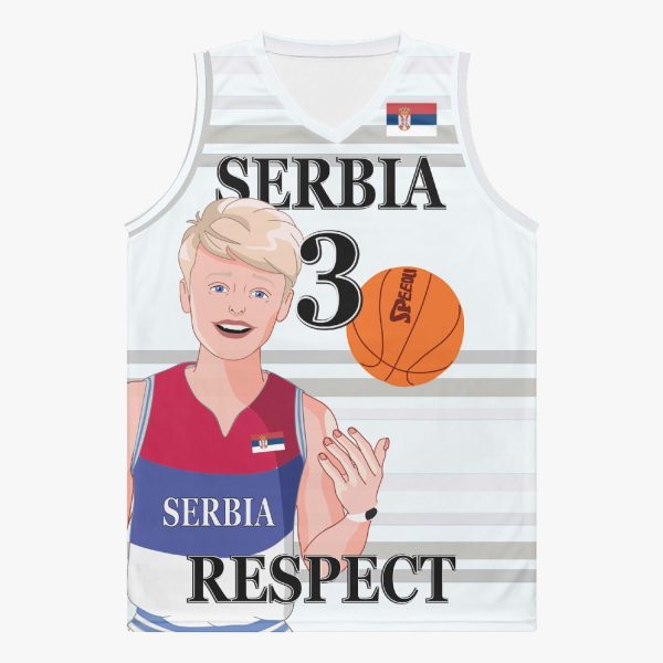 Basketball Jersey GLOBAL FREEDOM UNITED COUPLE EDITION SERBIA MEN V2 3 Supply