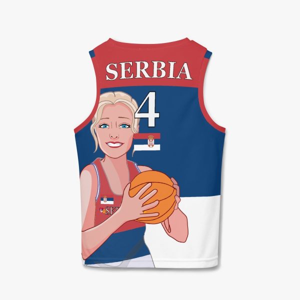 Kids Basketball Jersey GLOBAL FREEDOM UNITED GIRLS SERBIA V2 4 For Discount