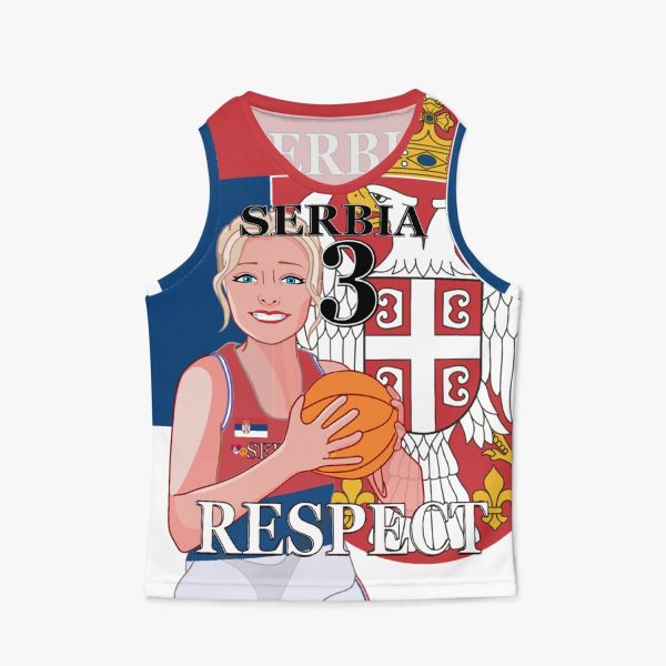 Kids Basketball Jersey GLOBAL FREEDOM UNITED GIRLS SERBIA V2 3 For Sale