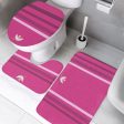 GLOBAL FREEDOM UNITED© Pcs Toilet Rug Set Pink2 For Cheap