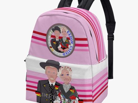 All-over-print Canvas Backpack GLOBAL FREEDOM UNITED COUPLE EDITION GERMANY V1 PINK2 For Discount