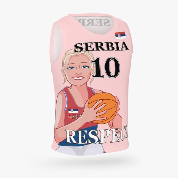 Kids Basketball Jersey GLOBAL FREEDOM UNITED GIRLS SERBIA 10 Discount