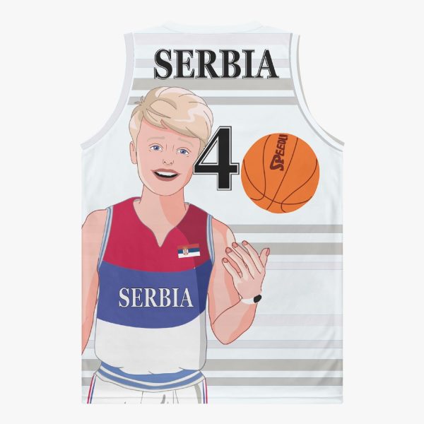 Basketball Jersey GLOBAL FREEDOM UNITED COUPLE EDITION SERBIA MEN V2 4 Online Hot Sale