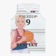 Basketball Jersey GLOBAL FREEDOM UNITED COUPLE EDITION WOMEN SERBIA v2 9 Cheap