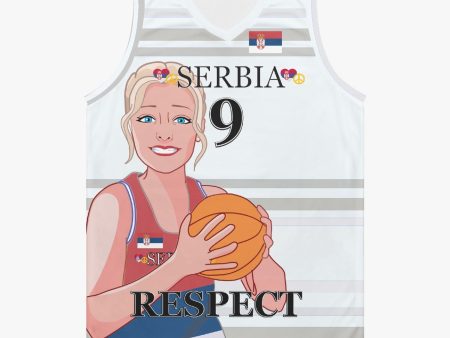 Basketball Jersey GLOBAL FREEDOM UNITED COUPLE EDITION WOMEN SERBIA v2 9 Cheap