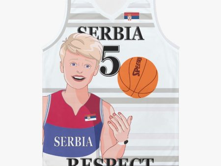 Basketball Jersey GLOBAL FREEDOM UNITED COUPLE EDITION SERBIA MEN V2 5 For Sale