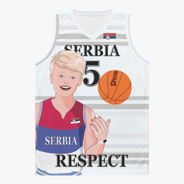 Basketball Jersey GLOBAL FREEDOM UNITED COUPLE EDITION SERBIA MEN V2 5 For Sale