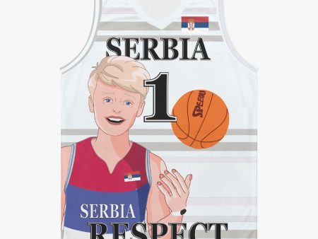 Basketball Jersey GLOBAL FREEDOM UNITED COUPLE EDITION SERBIA MEN V2 1 on Sale