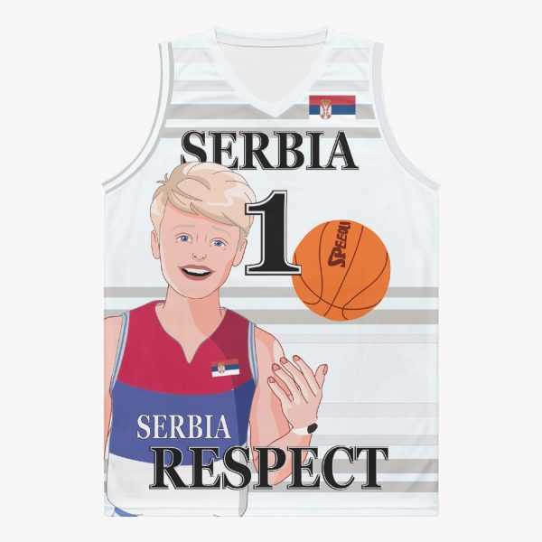 Basketball Jersey GLOBAL FREEDOM UNITED COUPLE EDITION SERBIA MEN V2 1 on Sale