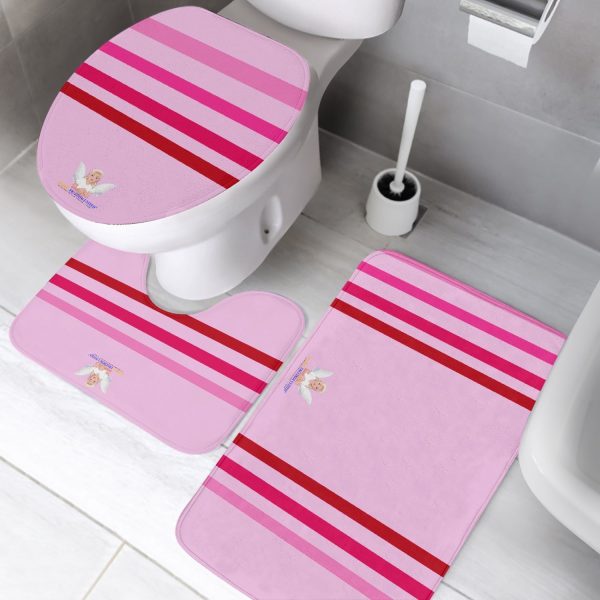 GLOBAL FREEDOM UNITED© Pcs Toilet Rug Set Pink1 Online