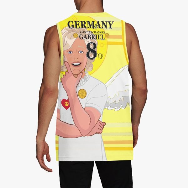 Basketball Jersey GLOBAL FREEDOM UNITED ARCHANGEL GABRIEL GERMANY 8 on Sale