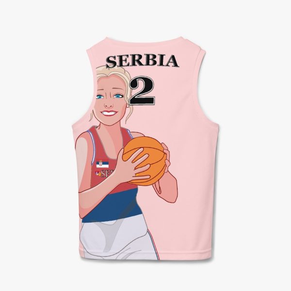 Kids Basketball Jersey GLOBAL FREEDOM UNITED GIRLS SERBIA 2 For Cheap