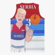 Basketball Jersey GLOBAL FREEDOM UNITED COUPLE EDITION SERBIA MEN V1 3 Online Sale