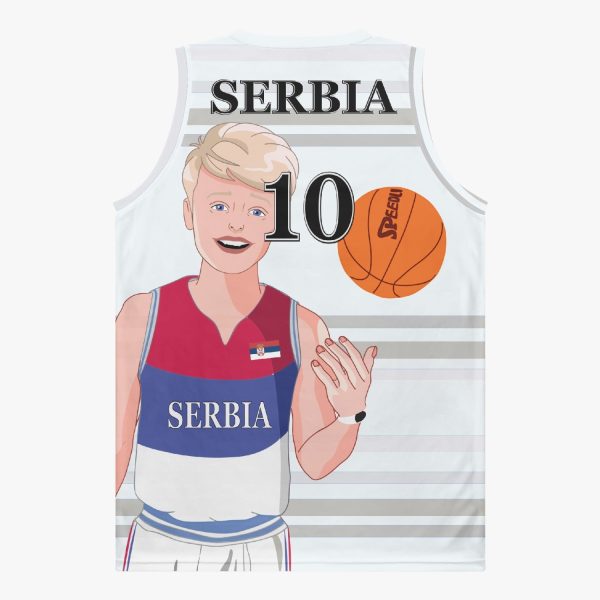 Basketball Jersey GLOBAL FREEDOM UNITED COUPLE EDITION SERBIA MEN V2 10 Supply