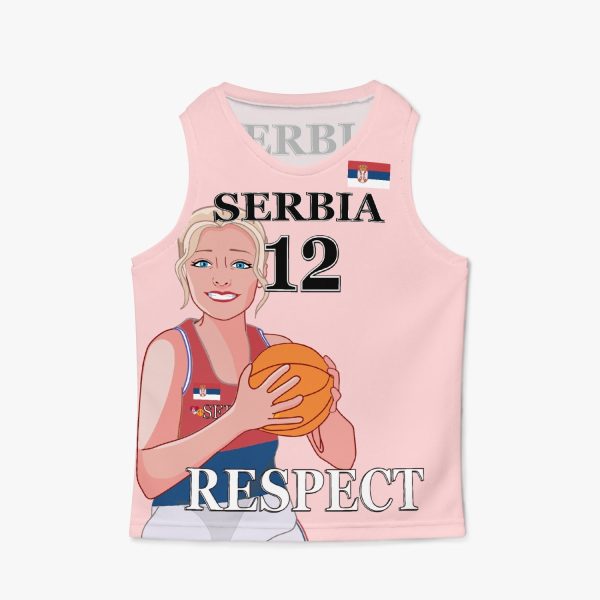 Kids Basketball Jersey GLOBAL FREEDOM UNITED GIRLS SERBIA 12 Sale