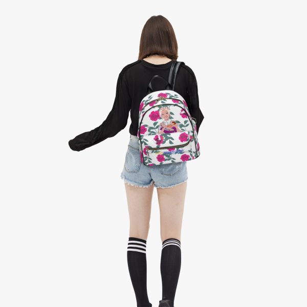 All Over Printed PU Backpack GLOBAL FREEDOM UNITED© Couple Germany Skarabeus Beetle Women  Pink Supply