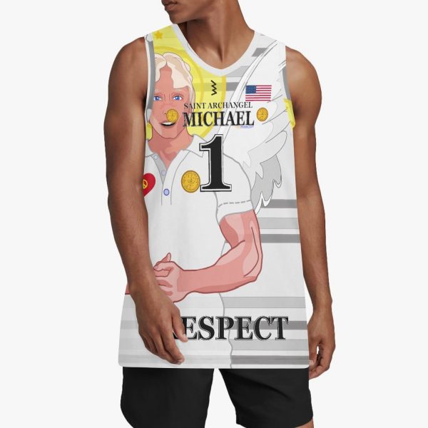 Basketball Jersey GLOBAL FREEDOM UNITED ARCHANGEL MICHAEL USA 1 Hot on Sale