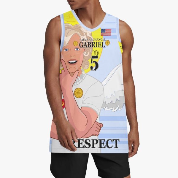 Basketball Jersey GLOBAL FREEDOM UNITED ARCHANGEL GABRIEL USA 5 Online Sale