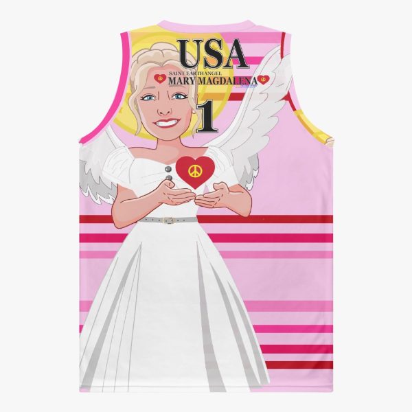 Basketball Jersey GLOBAL FREEDOM UNITED ARCHANGEL MARY MAGDALENA USA 1 For Discount