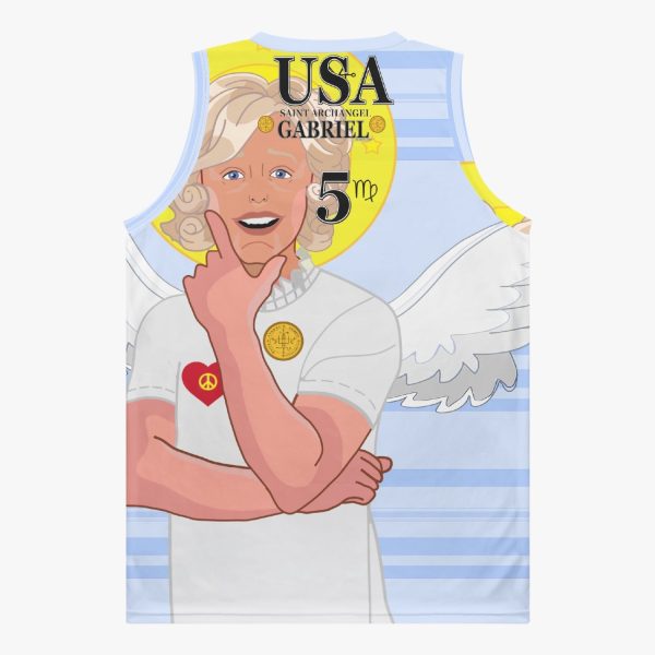 Basketball Jersey GLOBAL FREEDOM UNITED ARCHANGEL GABRIEL USA 5 Online Sale