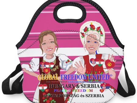 Meal Bag With Straw GLOBAL FREEDOM UNITED© Women Hungary & Serbia Pink 1 Fashion