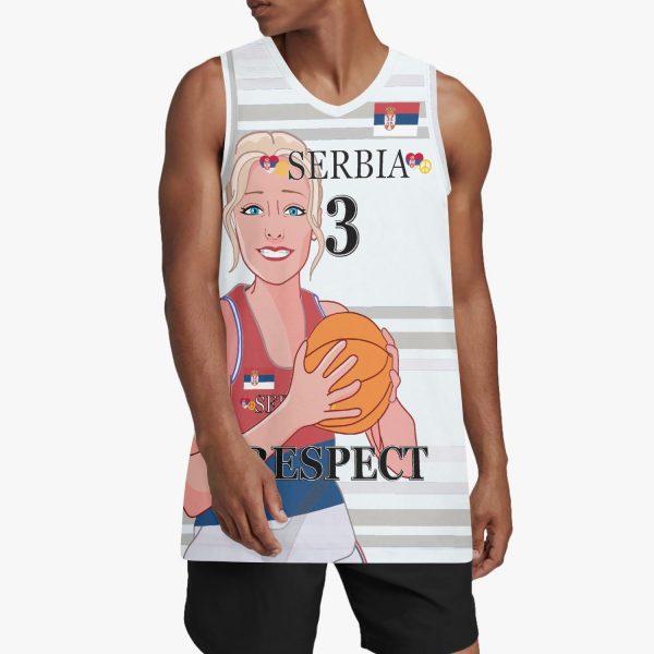 Basketball Jersey GLOBAL FREEDOM UNITED COUPLE EDITION WOMEN SERBIA v2 3 Supply