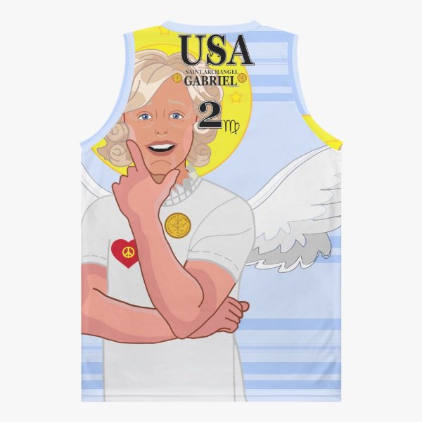 Basketball Jersey GLOBAL FREEDOM UNITED ARCHANGEL GABRIEL USA 2 Online