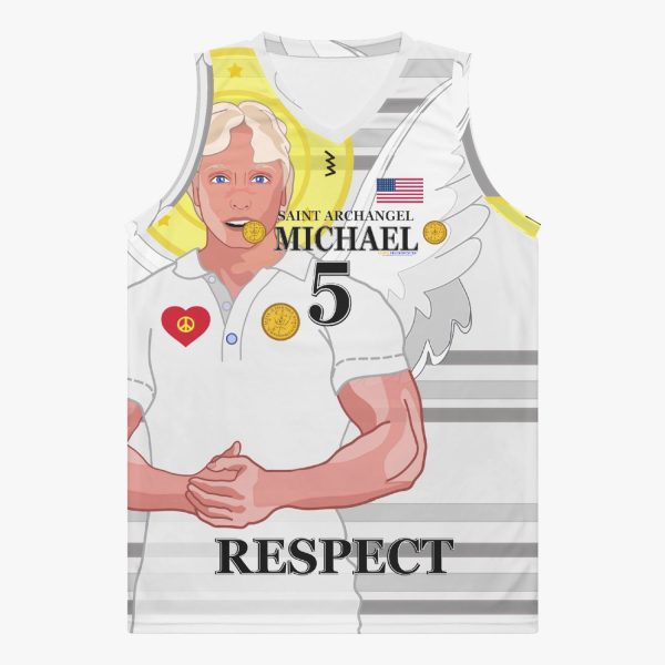 Basketball Jersey GLOBAL FREEDOM UNITED ARCHANGEL MICHAEL USA 5 Hot on Sale