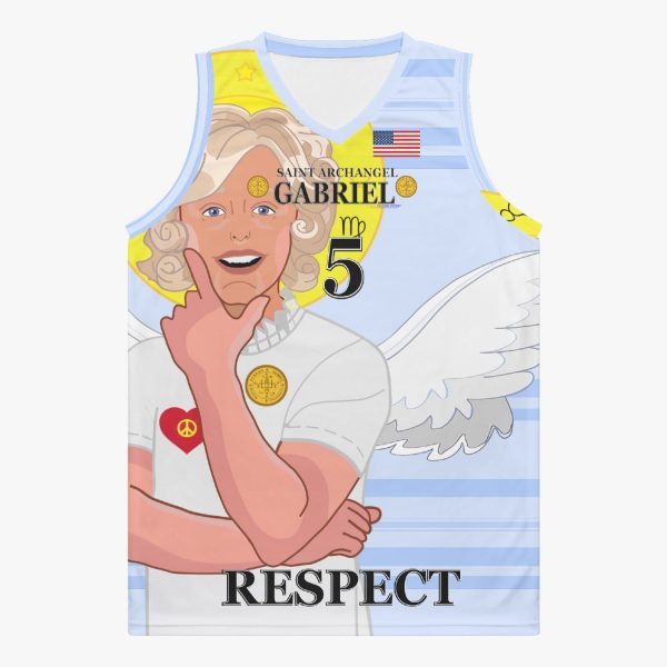 Basketball Jersey GLOBAL FREEDOM UNITED ARCHANGEL GABRIEL USA 5 Online Sale