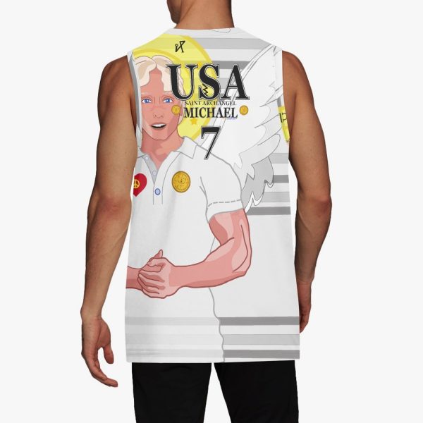 Basketball Jersey GLOBAL FREEDOM UNITED ARCHANGEL MICHAEL USA 7 Online