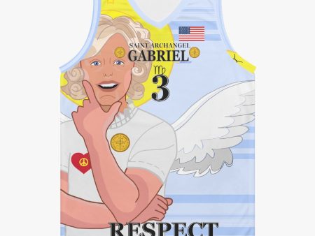 Basketball Jersey GLOBAL FREEDOM UNITED ARCHANGEL GABRIEL USA 3 Online