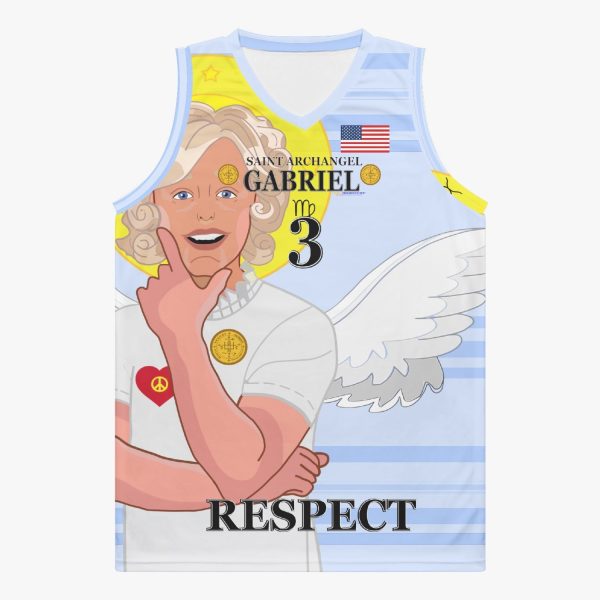 Basketball Jersey GLOBAL FREEDOM UNITED ARCHANGEL GABRIEL USA 3 Online