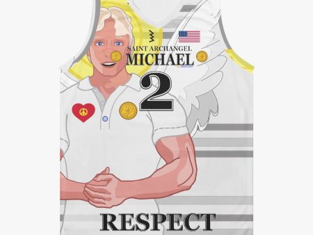 Basketball Jersey GLOBAL FREEDOM UNITED ARCHANGEL MICHAEL USA 2 Online now