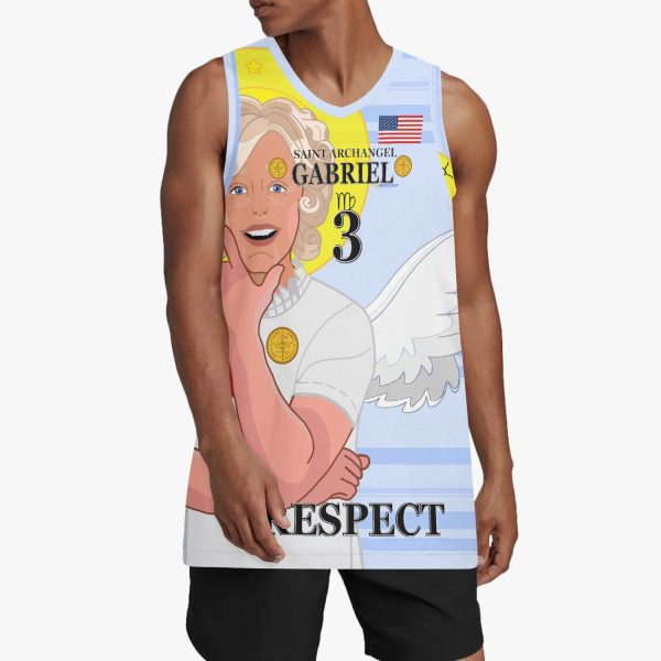 Basketball Jersey GLOBAL FREEDOM UNITED ARCHANGEL GABRIEL USA 3 Online