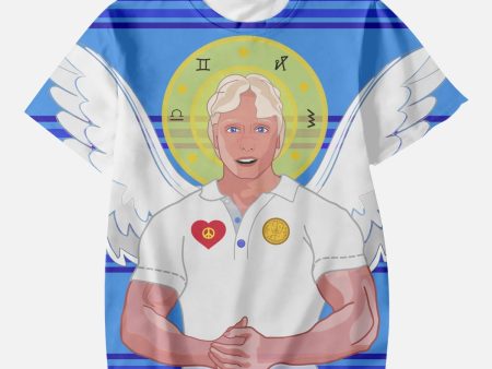 AOP Kids  Short T-Shirts GLOBAL FREEDOM UNITED ARCHANGEL MICHAEL HEBREW DEEP BLUE Online