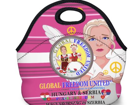 Meal Bag GLOBAL FREEDOM UNITED© Women Hungary & Serbia Pink 1 Hot on Sale