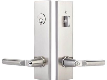 Emtek 5322RK 2-PT Lock Key in Knob  Lever Double Cyl , Modern Rectangular Plate , Rope Knob Online now